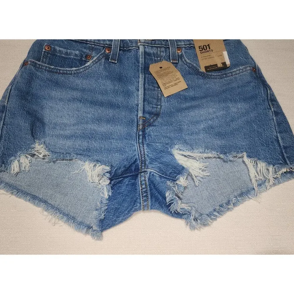 Levi's women's shorts 501 button fly W26''